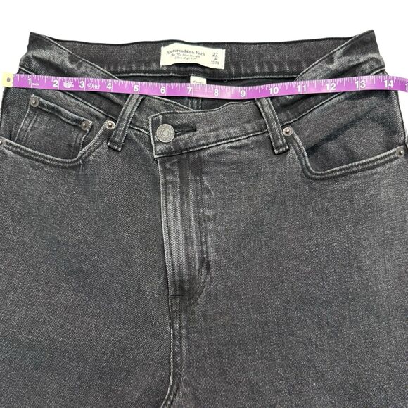 Abercrombie & Fitch Black 90’s slim straight ultra high rise jeans - Picture 8 of 10